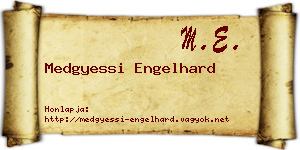 Medgyessi Engelhard névjegykártya